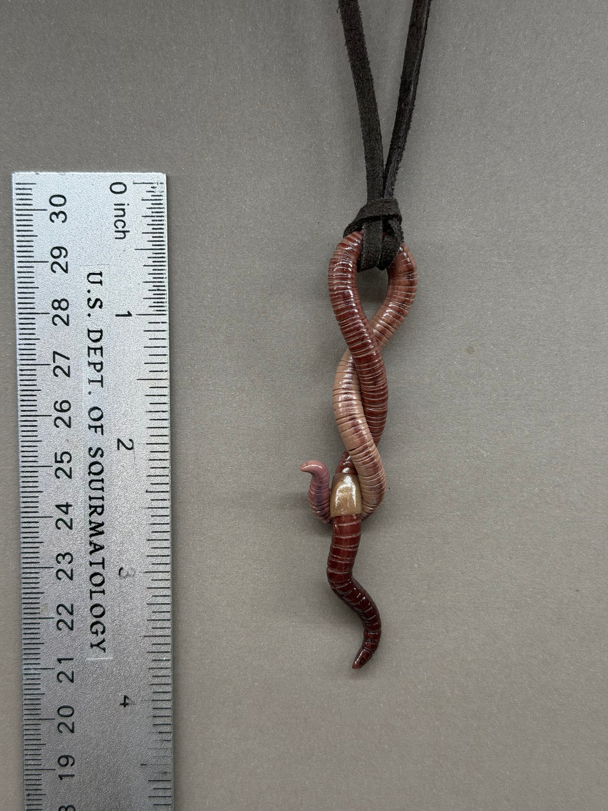 Petite Crawler Worm Pendant 17