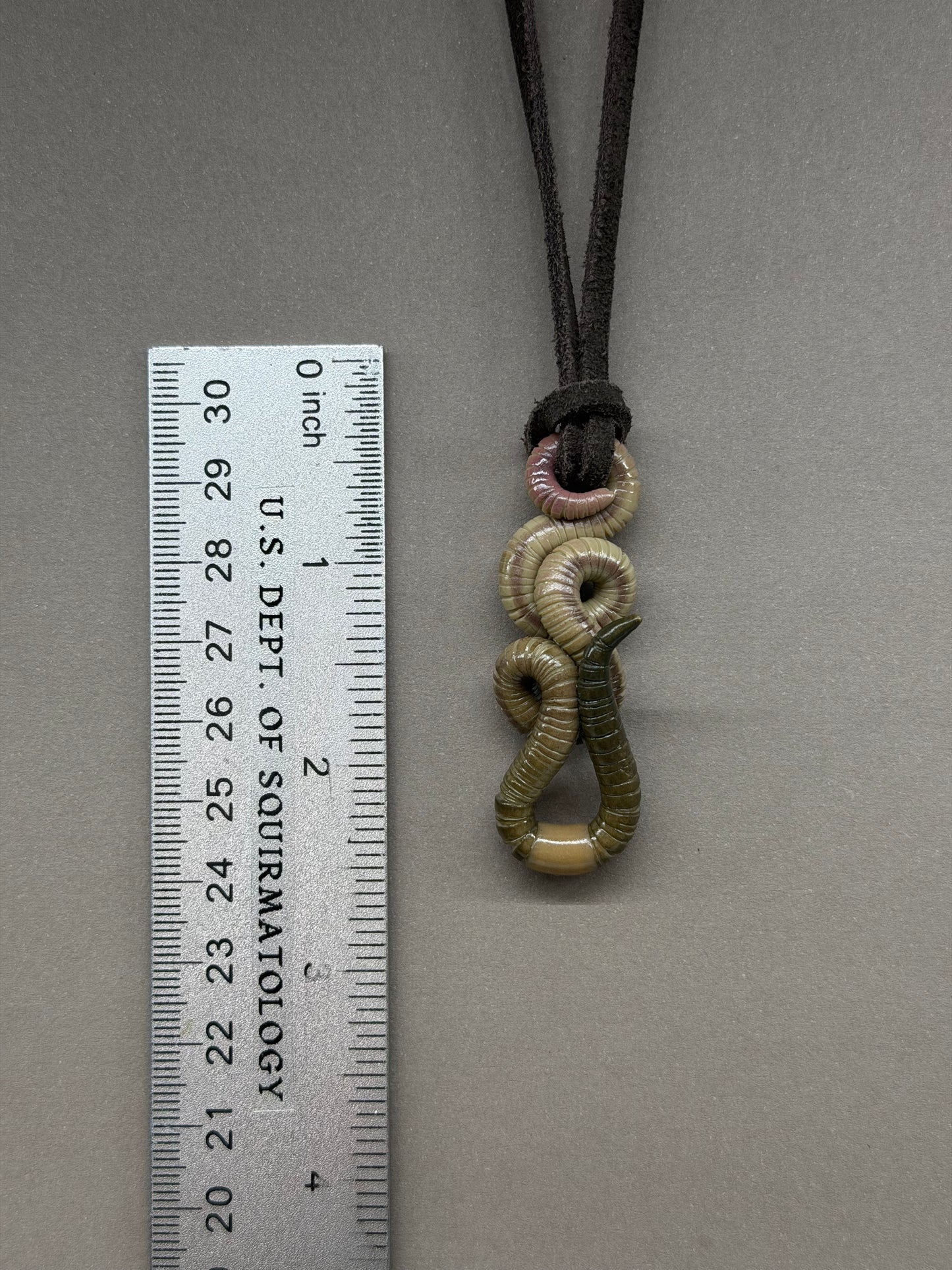 Petite Crawler Worm Pendant 11