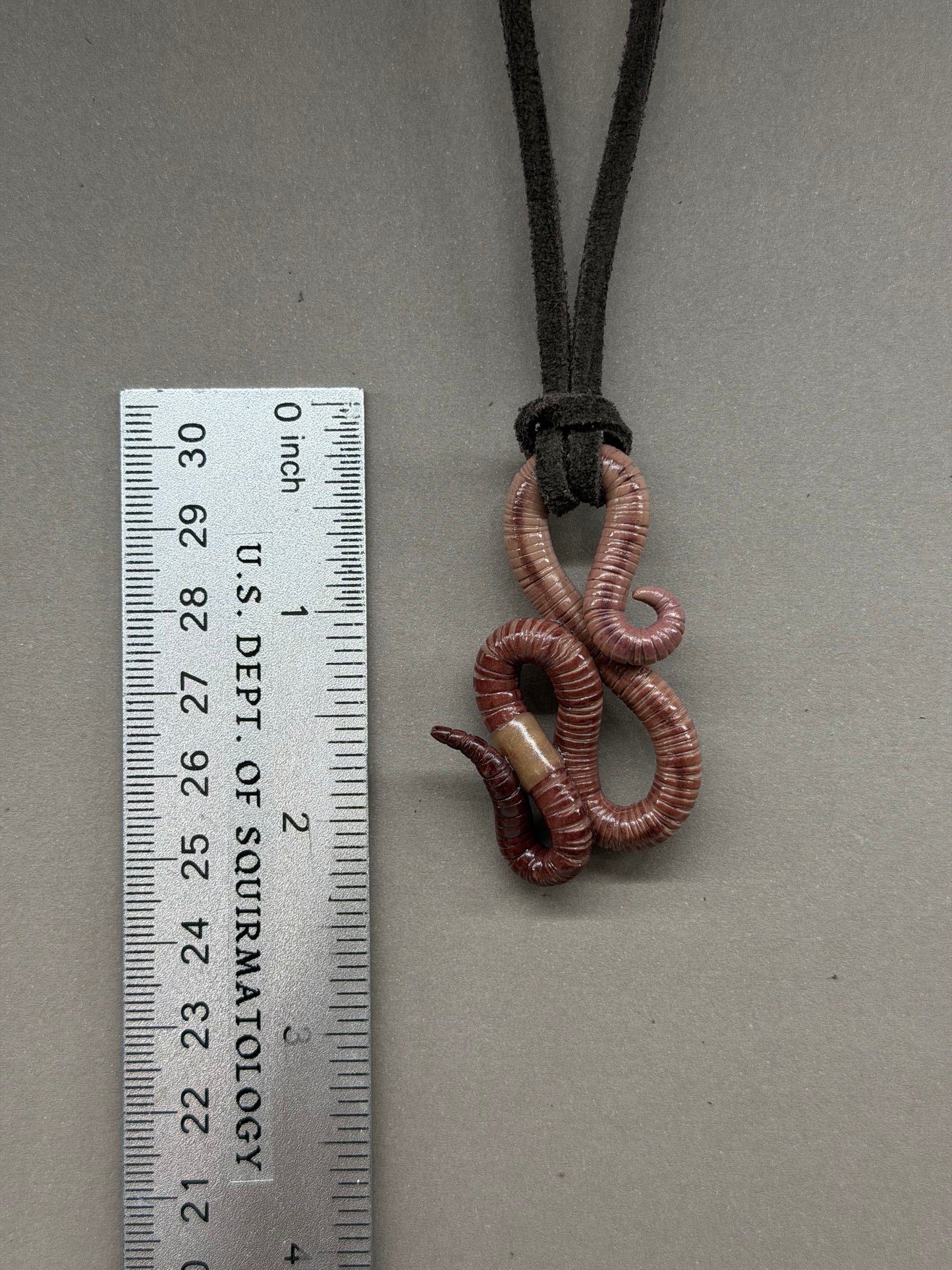 Petite Crawler Worm Pendant 28