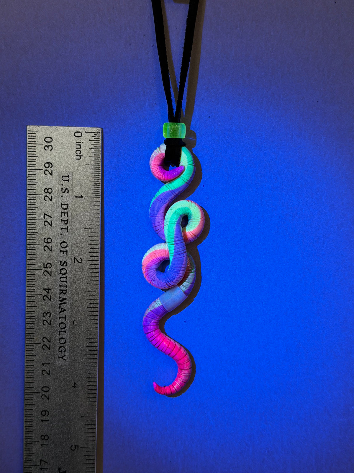 Wormona Ryder - Neon Worm Pendant 6