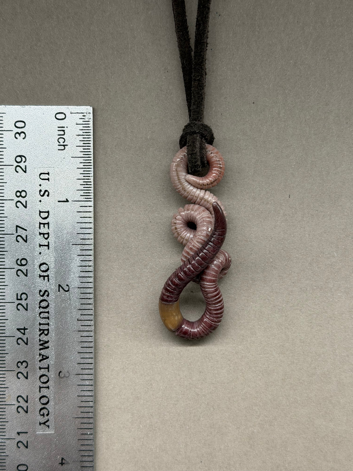 Petite Crawler Worm Pendant 22