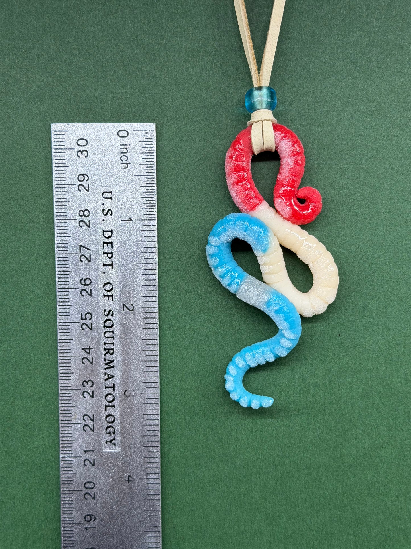 Obi Worm Kenobi - Popsquiggle Bomb Pop Worm Pendant 6