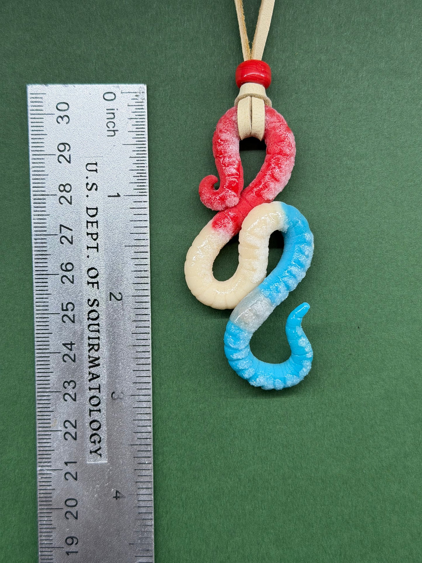 Squirmothy - Popsquiggle Bomb Pop Worm Pendant 15