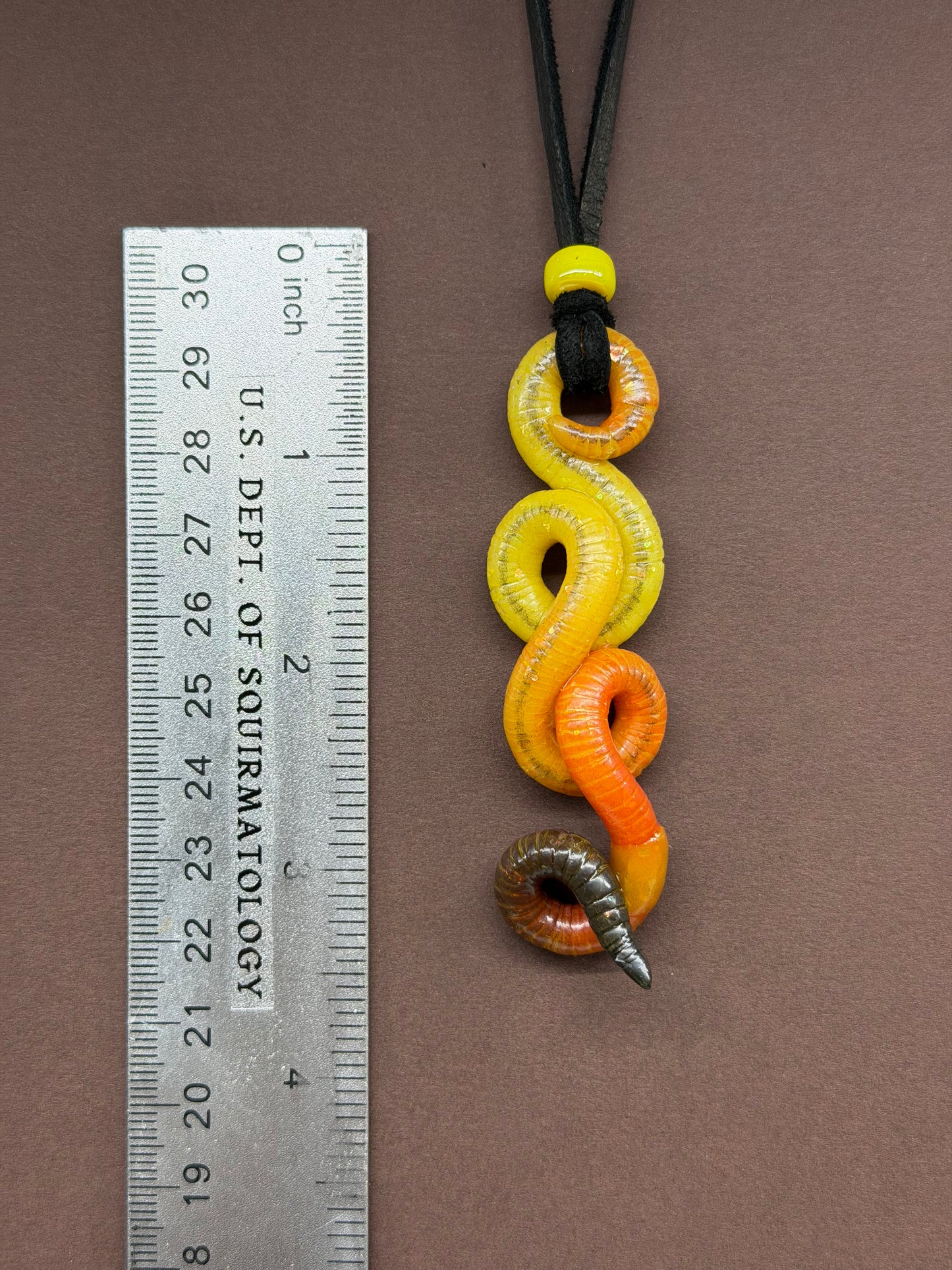 Edworm Cullen - Opal Worm Pendant 36