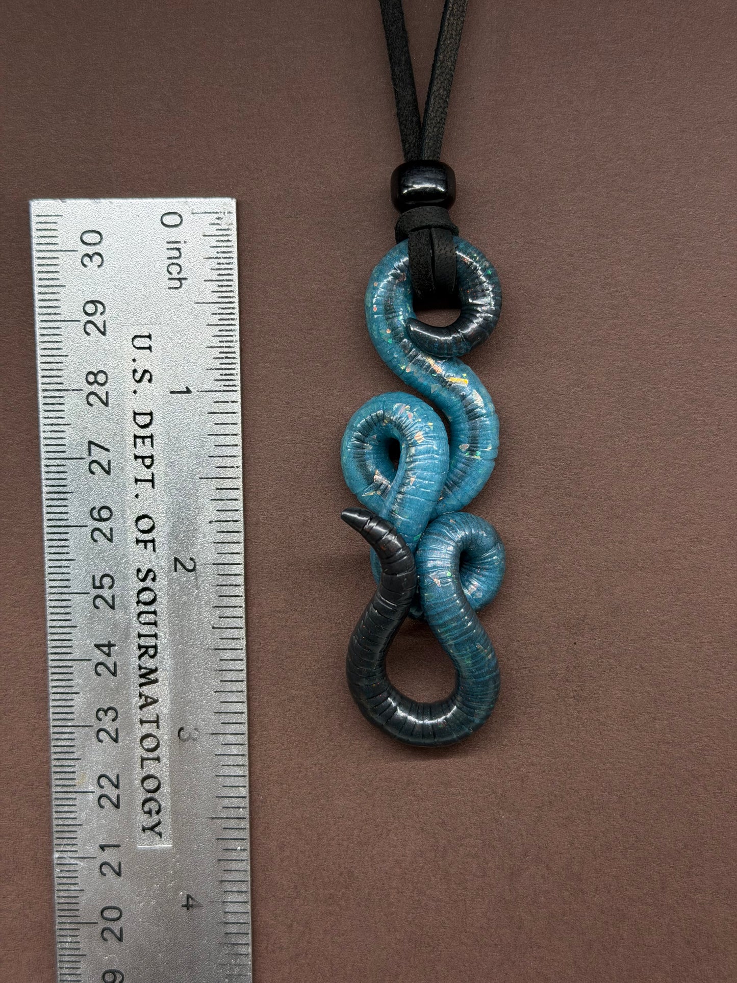 Sauworman - Opal Worm Pendant 40