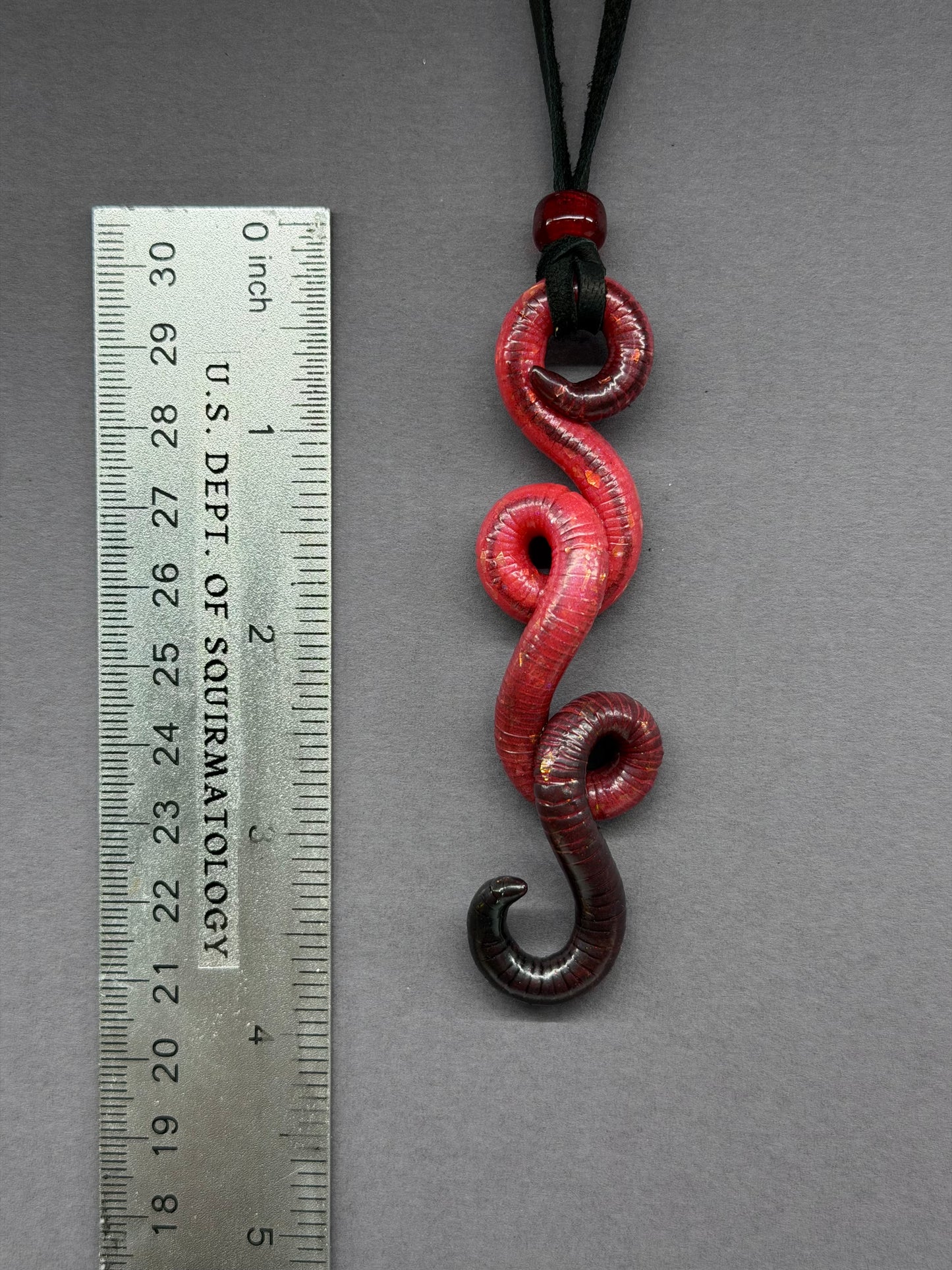 Gandalf the Brown - Opal Worm Pendant 43