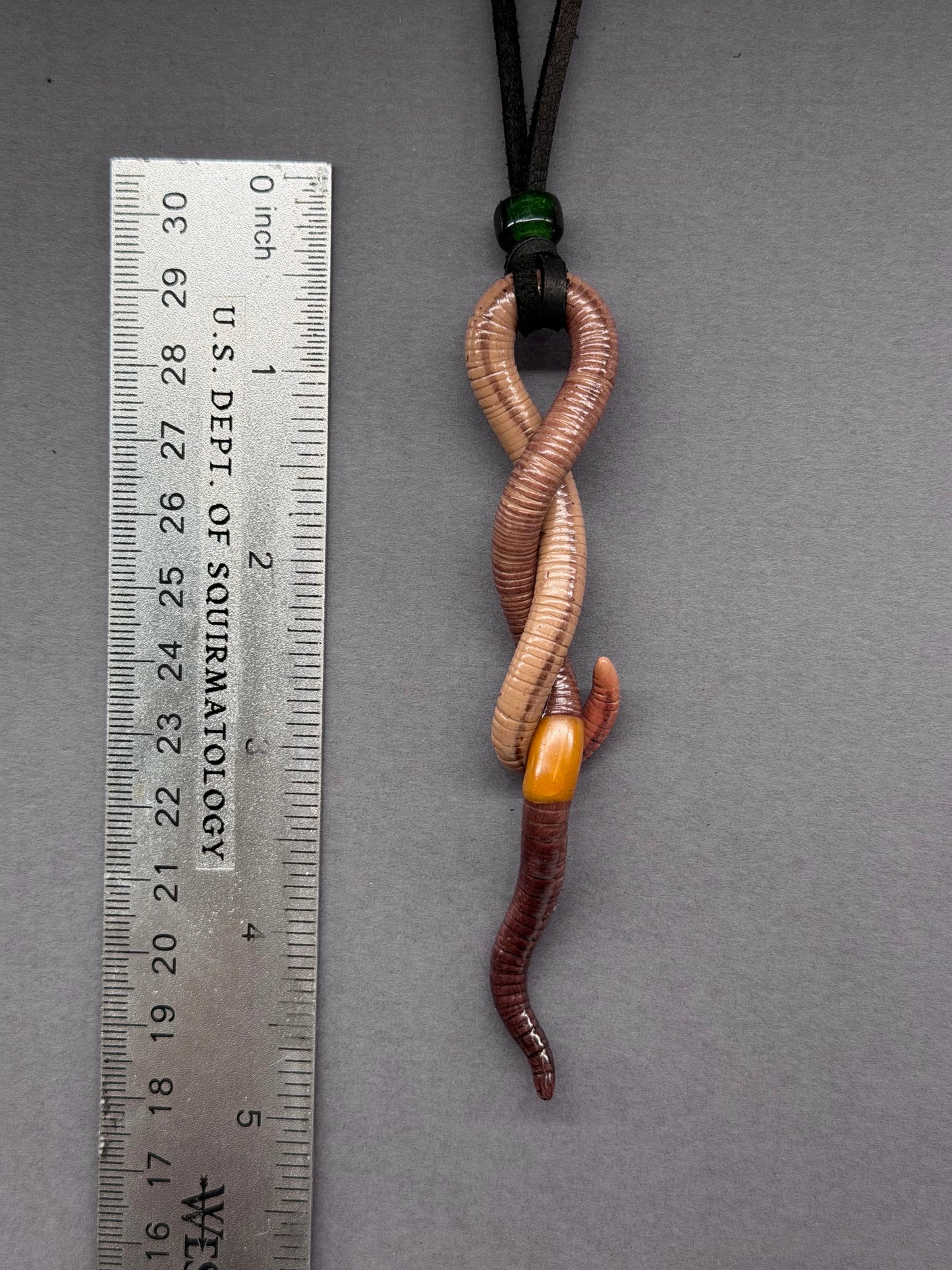 Mr. Squigglesworth - Worm Pendant 24