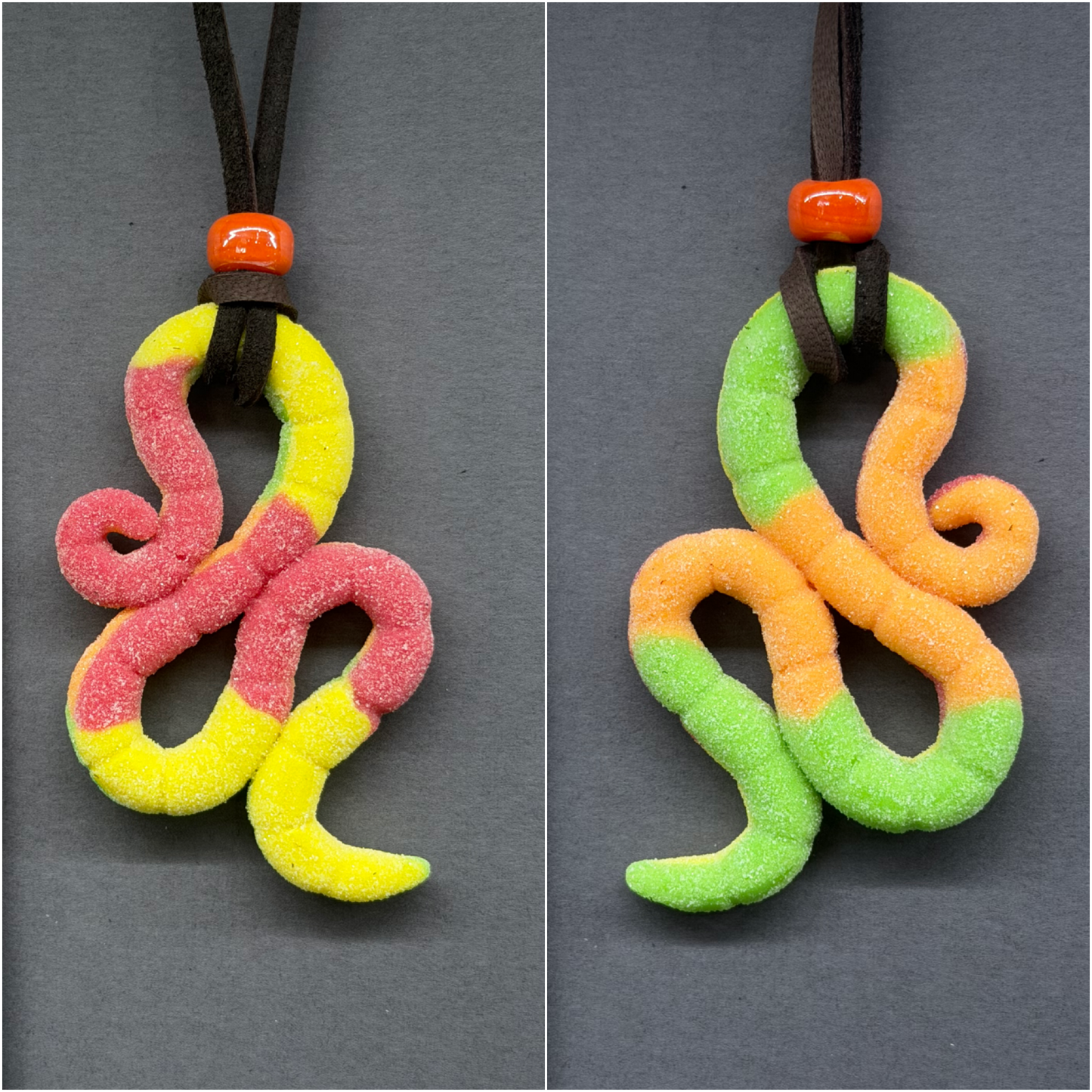 Ricky Rolling - Reversible Gummy Worm Pendant 63