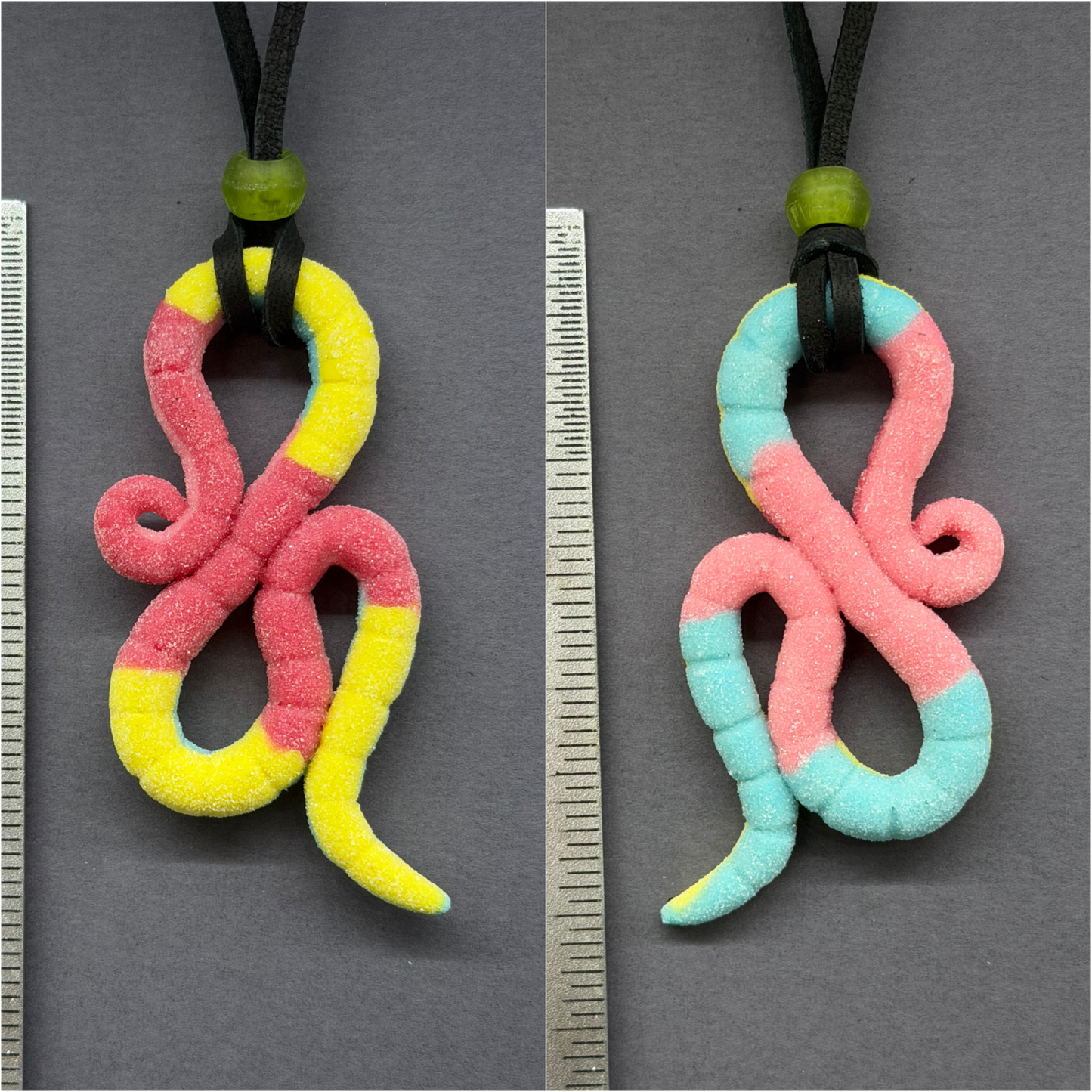 Adam Sandworm - Reversible Gummy Worm Pendant 65