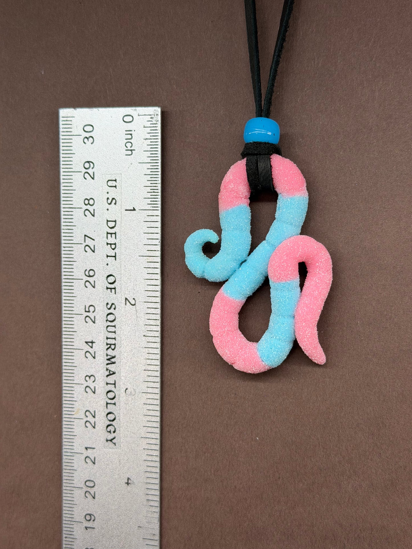 Squirmbob Squishpants - Gummy Worm Pendant 1