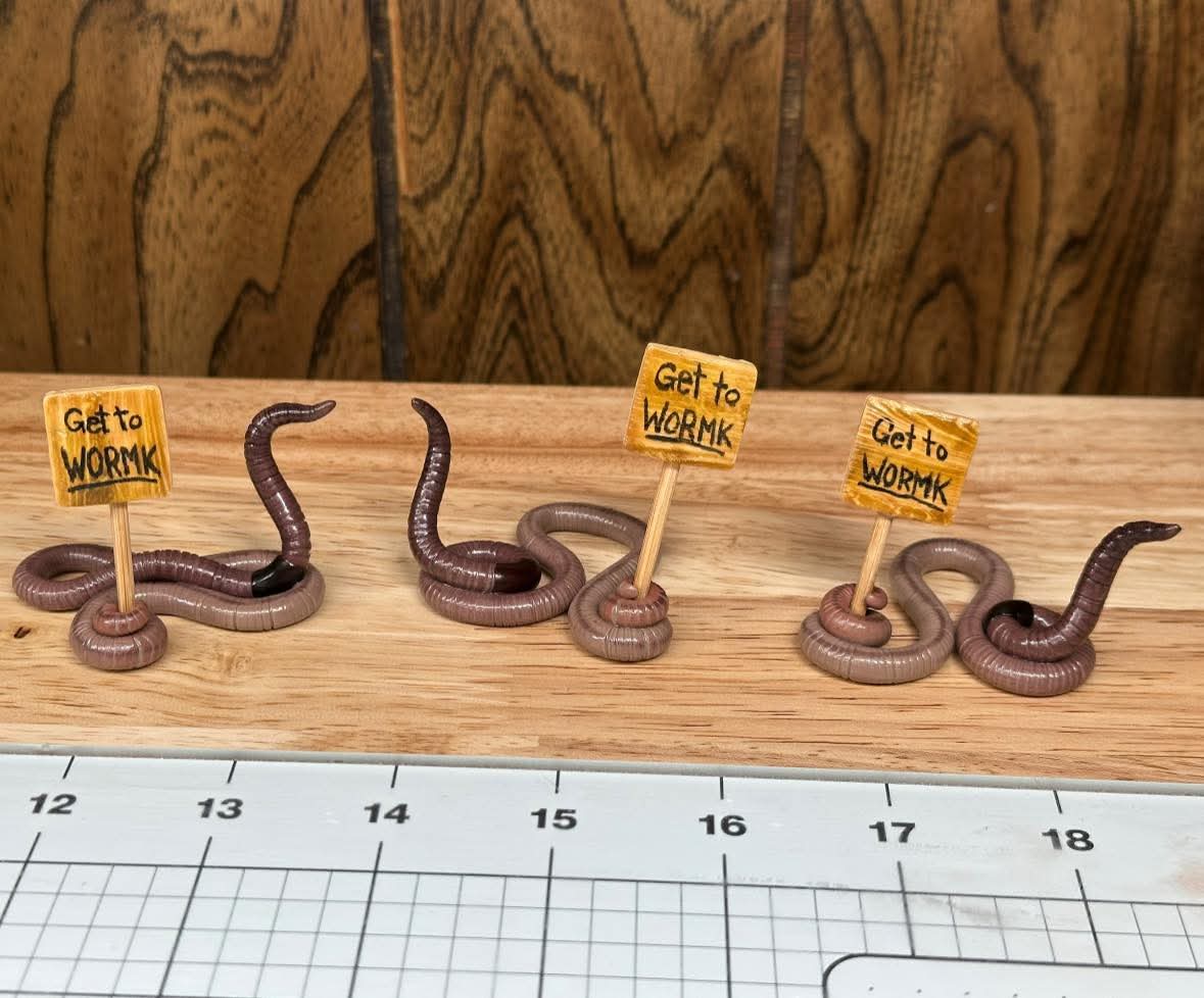 Worm Figurines