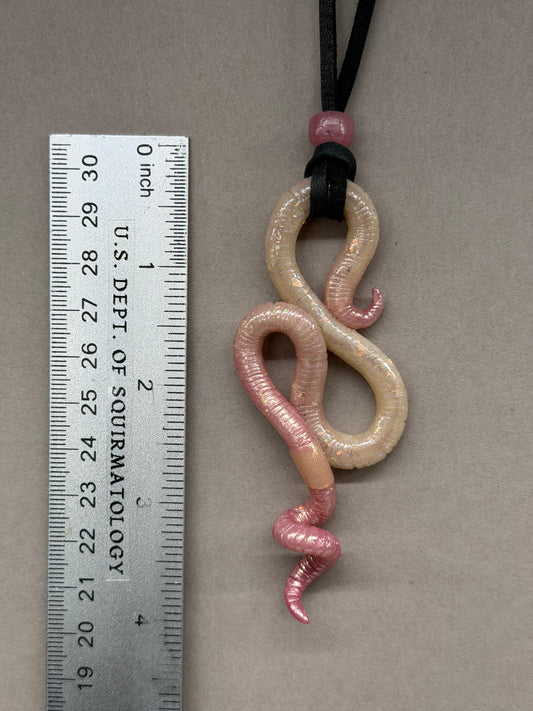 Dale Squirmheart - Opal Worm Pendant 30