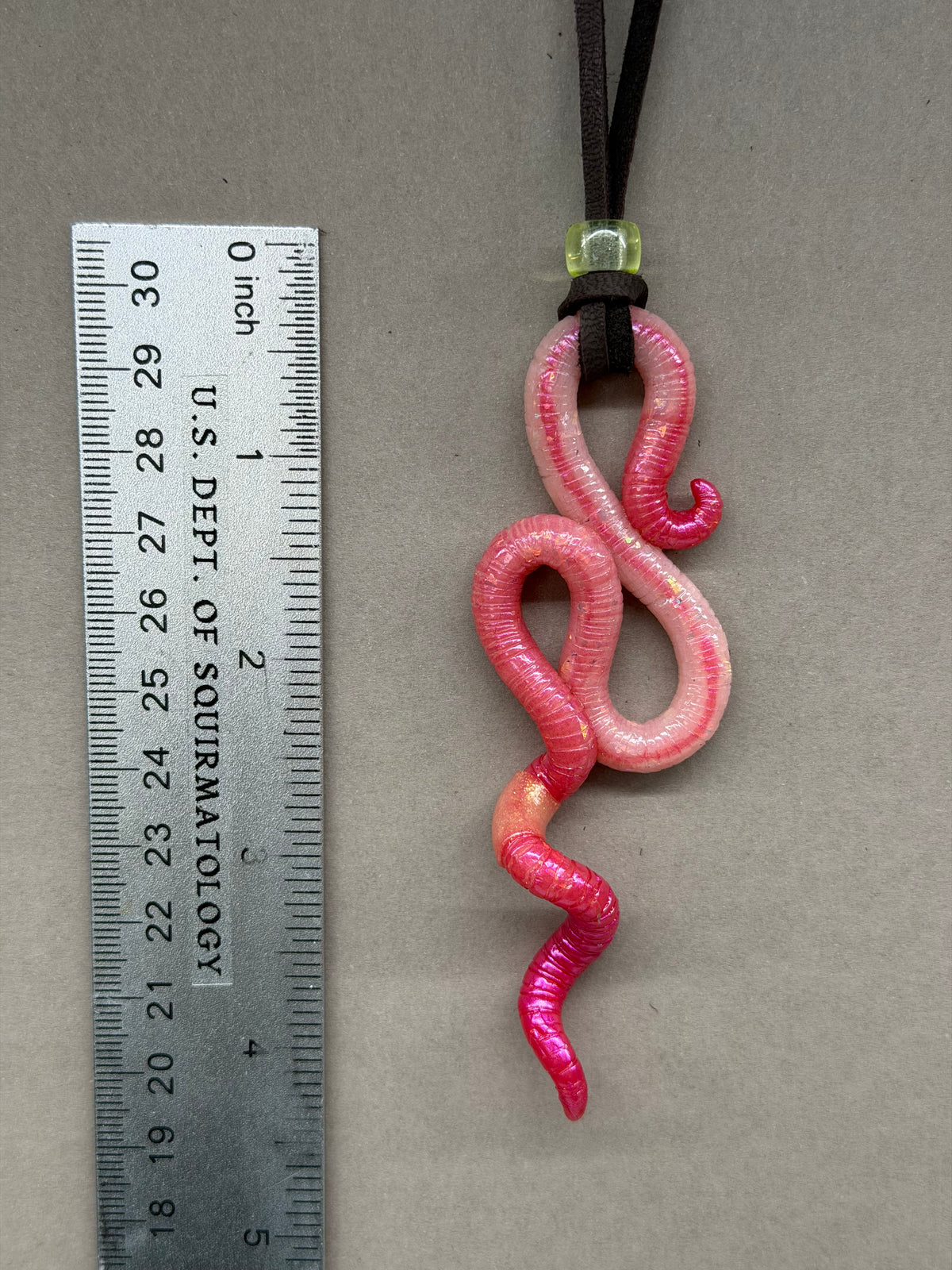 Squiggolas Cage - Opal Worm Pendant 41