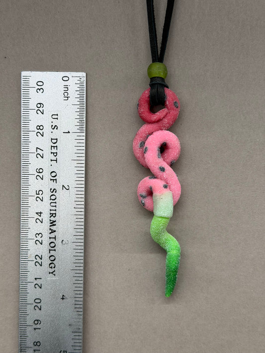 Watermelon Gummy Worm Pendant 10