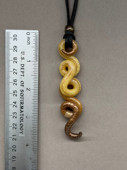Mr. Squigglesworth - Opal Worm Pendant 24