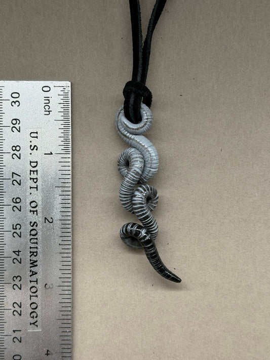 Petite Crawler Worm Pendant 24