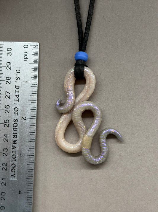 Slimothy - Opal Worm Pendant 34