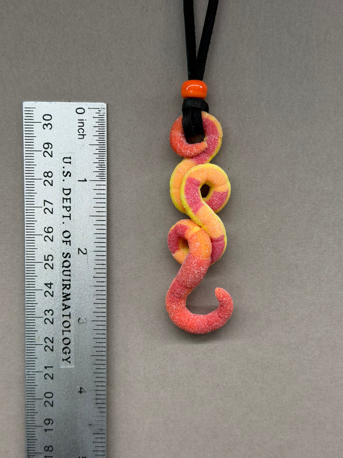 Peach Ring Gummy Worm Pendant 6