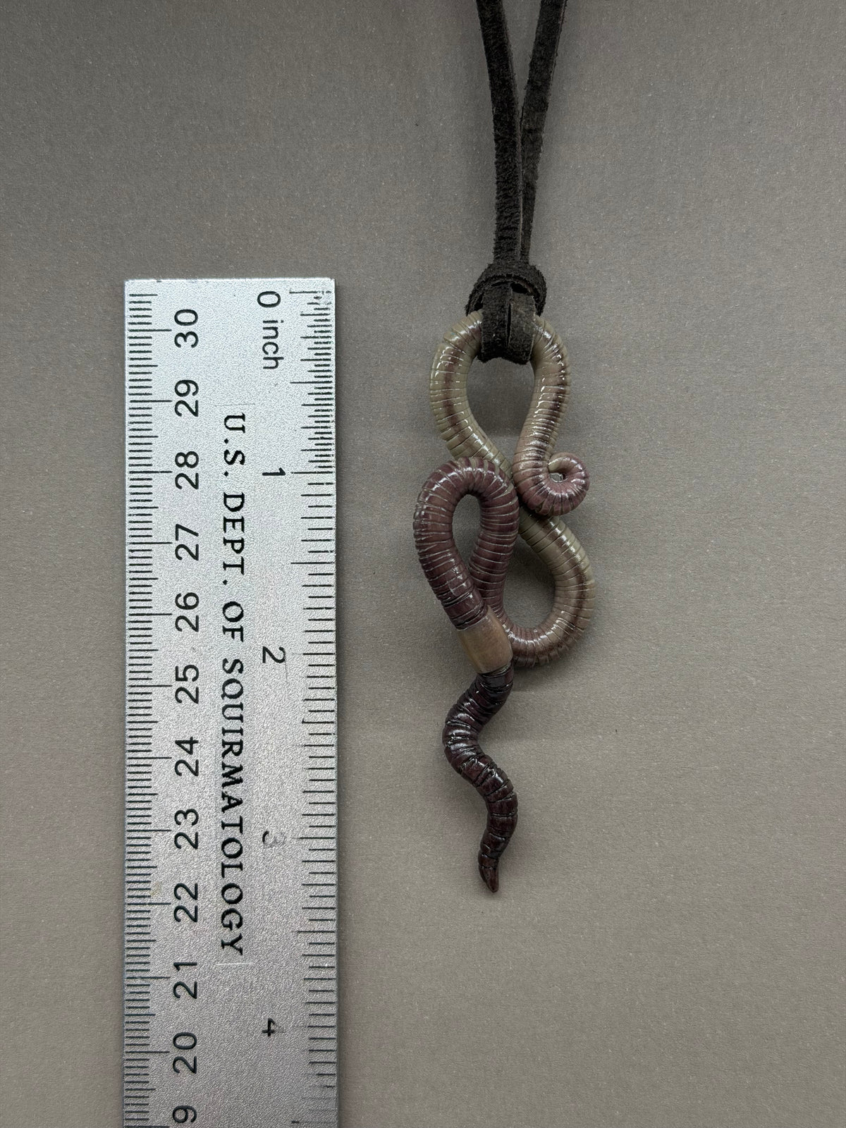 Petite Crawler Worm Pendant 9