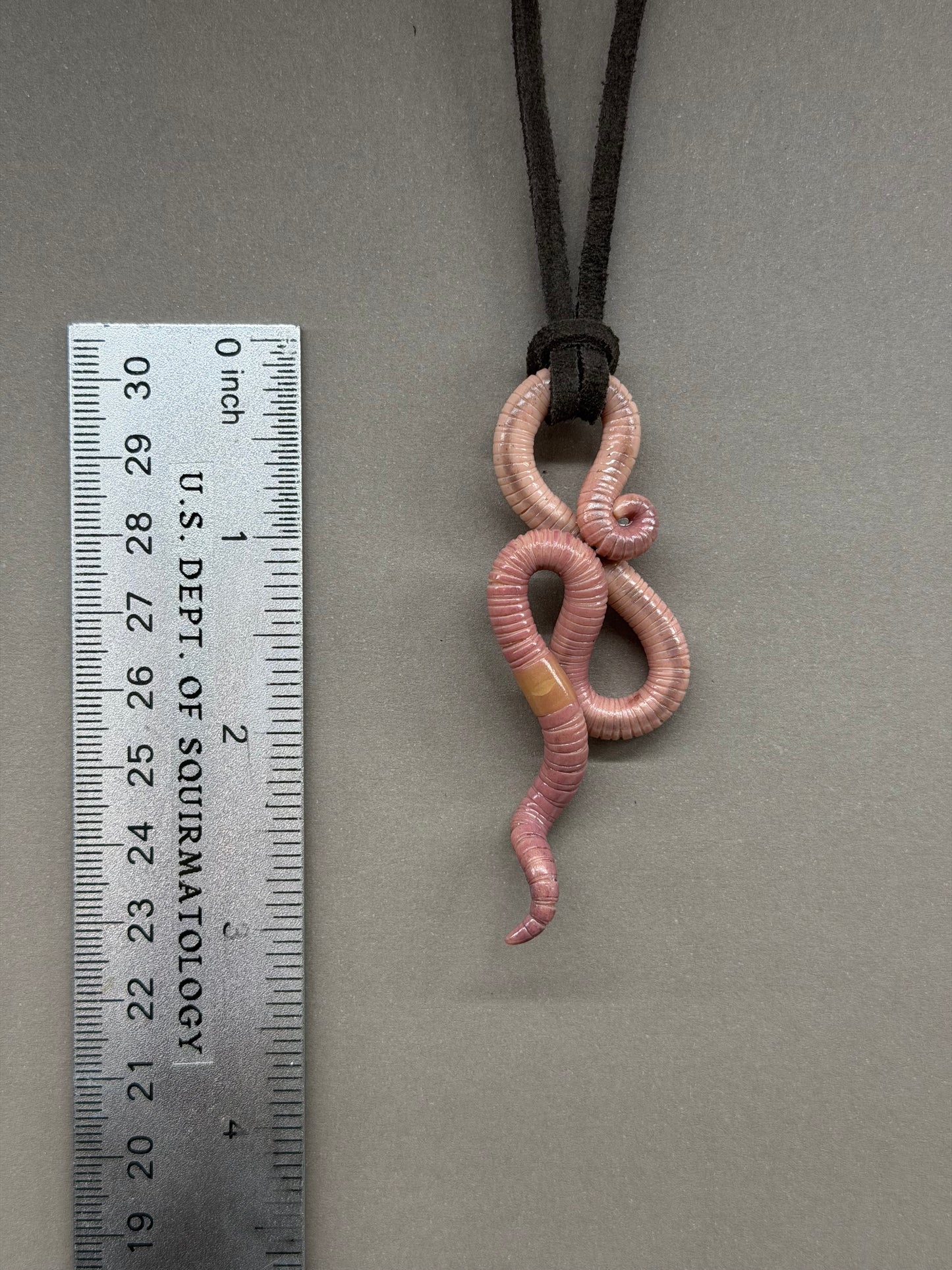 Petite Crawler Worm Pendant 18