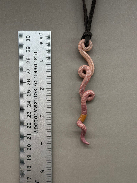 Petite Crawler Worm Pendant 12