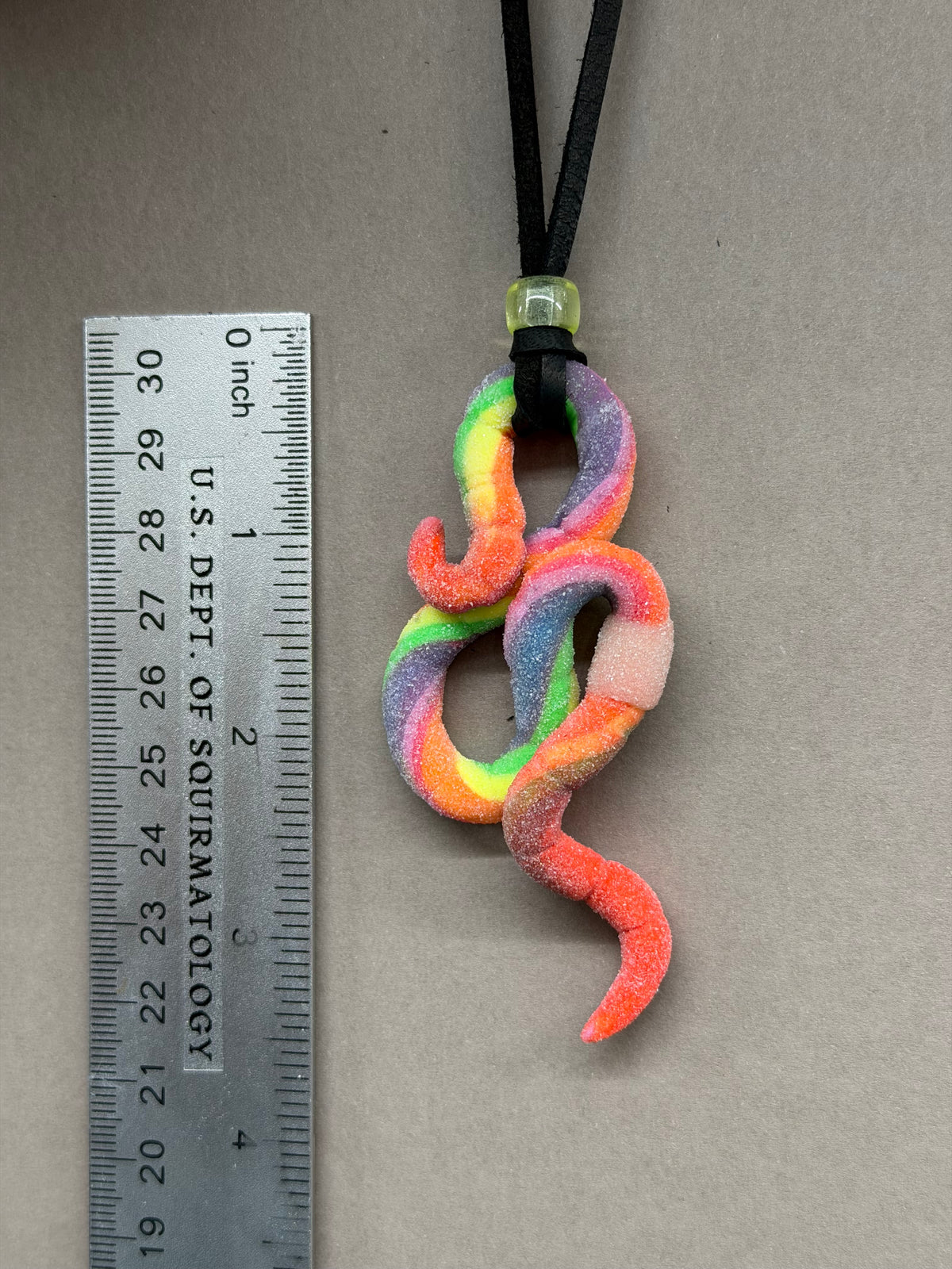 Annelid Skywalker - Neon Gummy Worm Pendant 2