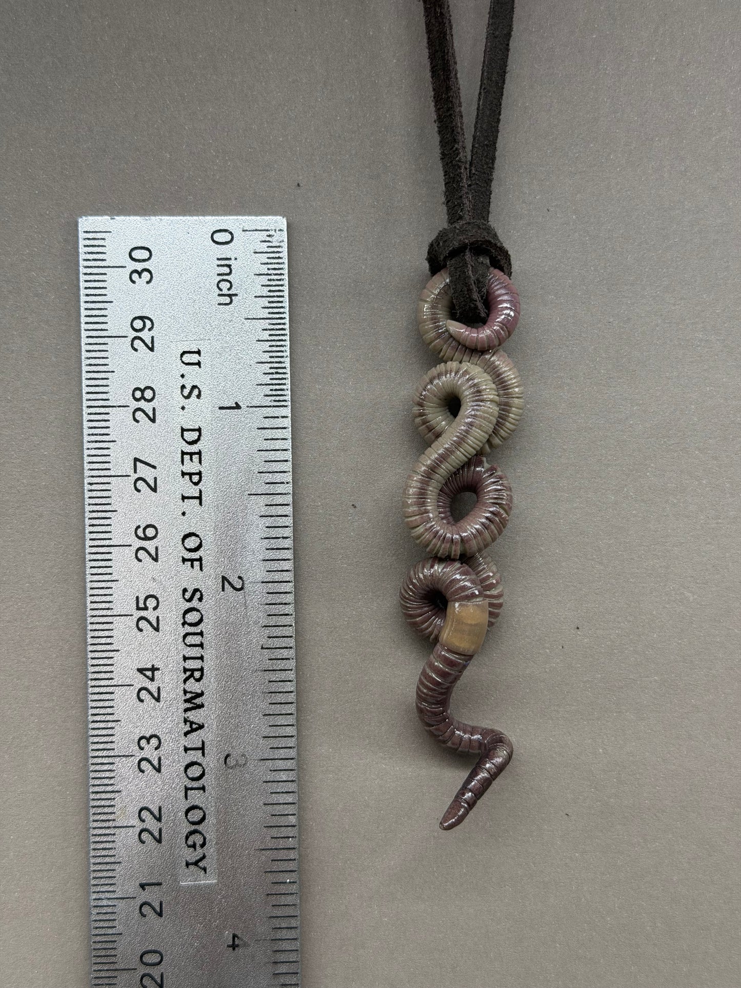 Petite Crawler Worm Pendant 3