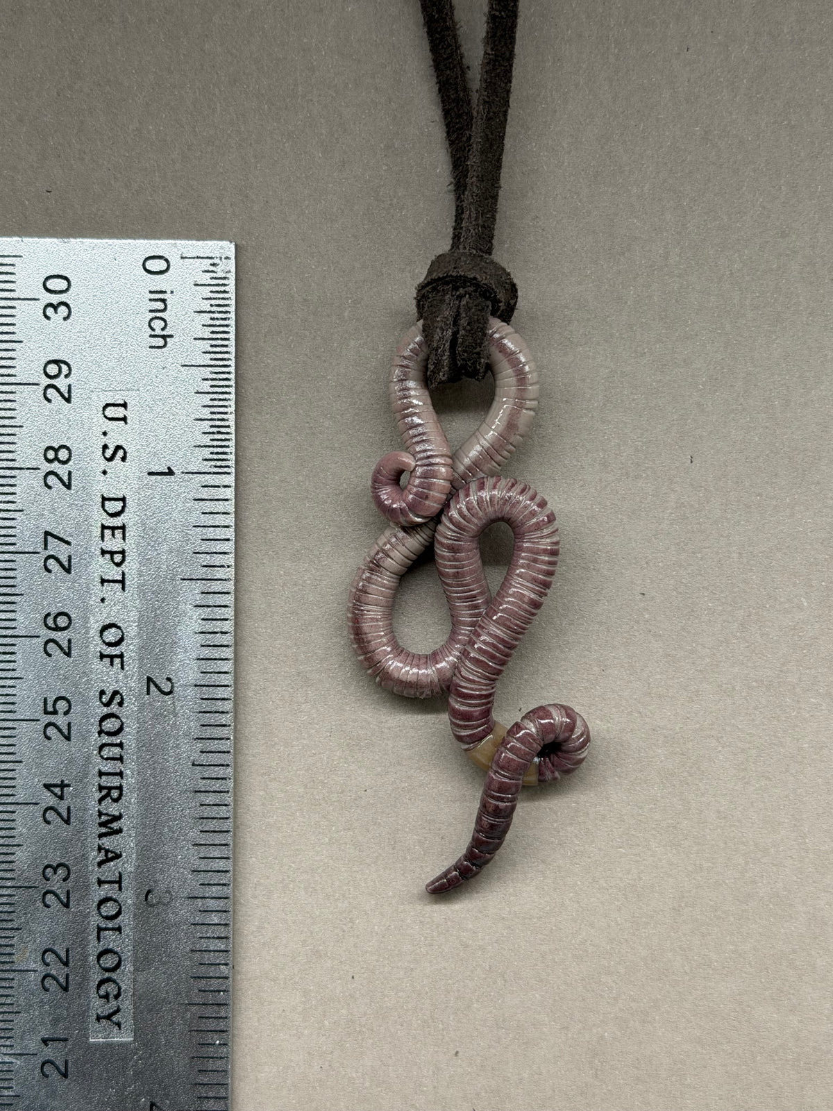 Petite Crawler Worm Pendant 15