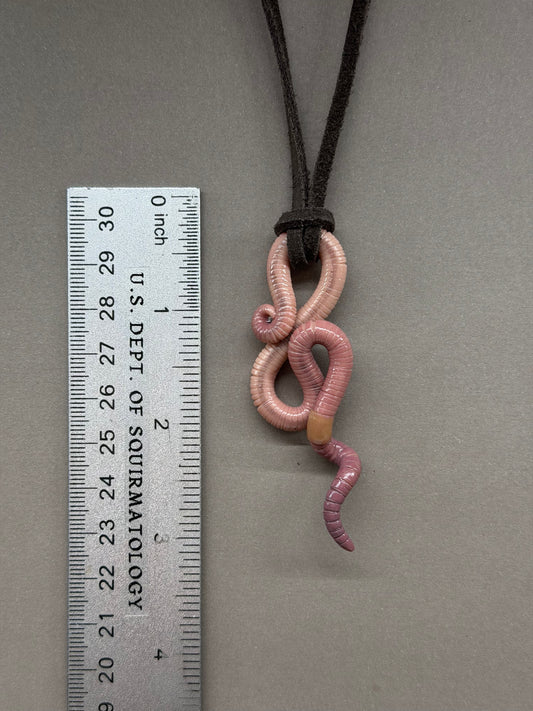 Petite Crawler Worm Pendant 8