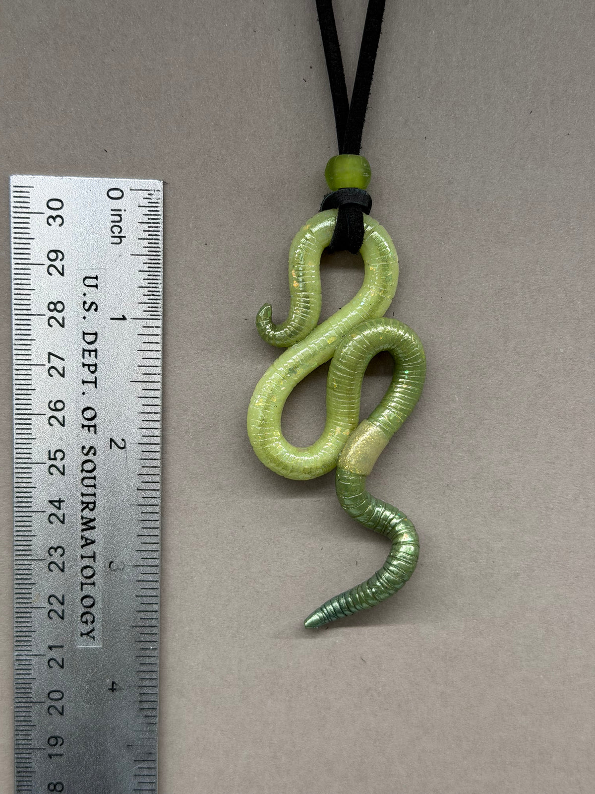 Squeagol - Opal Worm Pendant 42