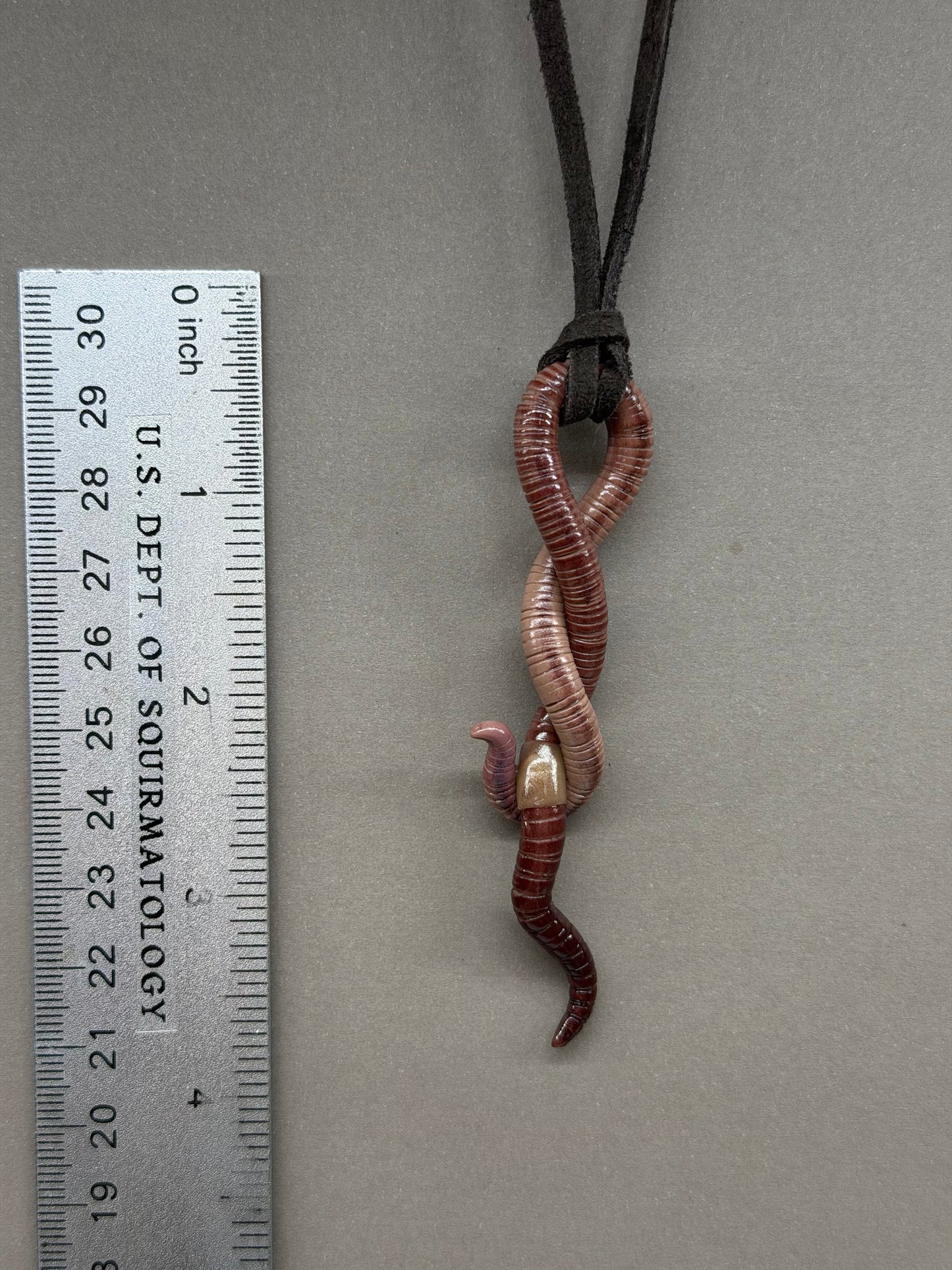 Petite Crawler Worm Pendant 17