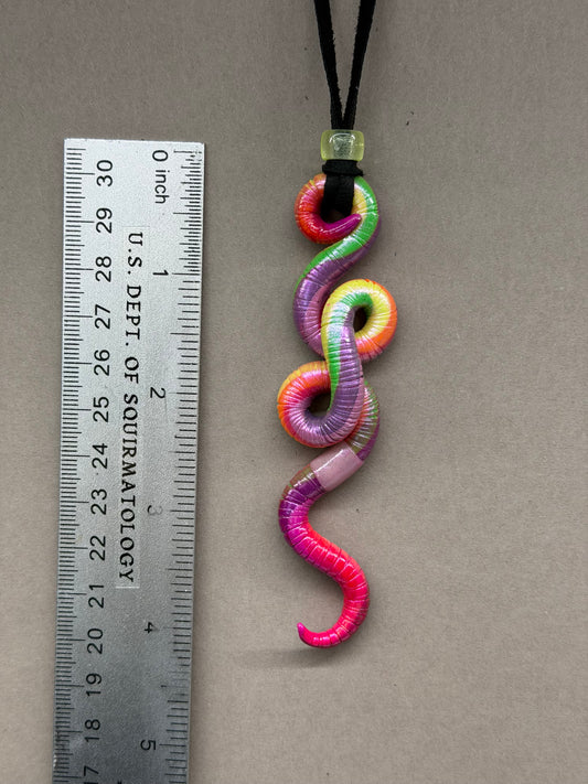 Wormona Ryder - Neon Worm Pendant 6