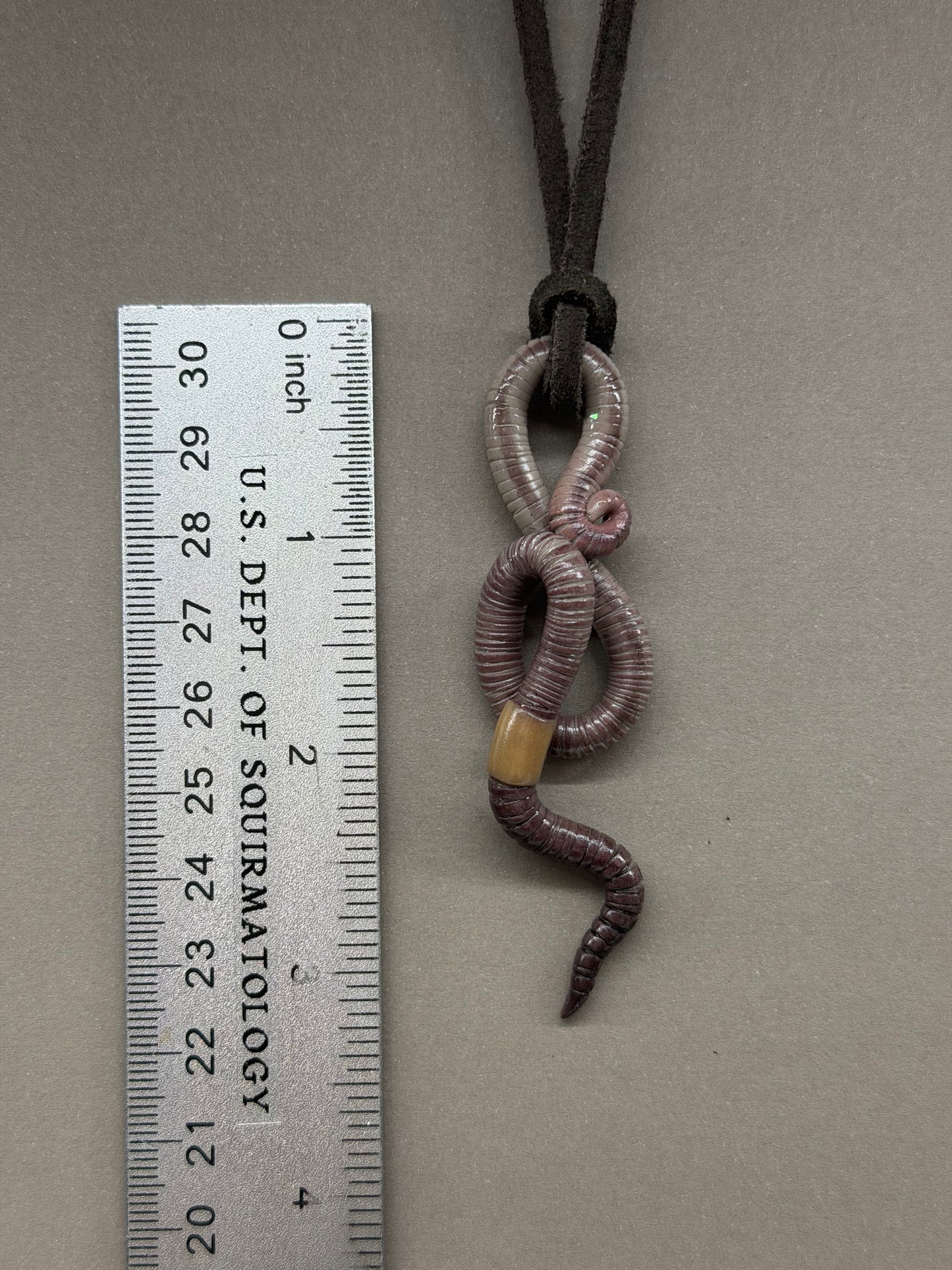 Petite Crawler Worm Pendant 7