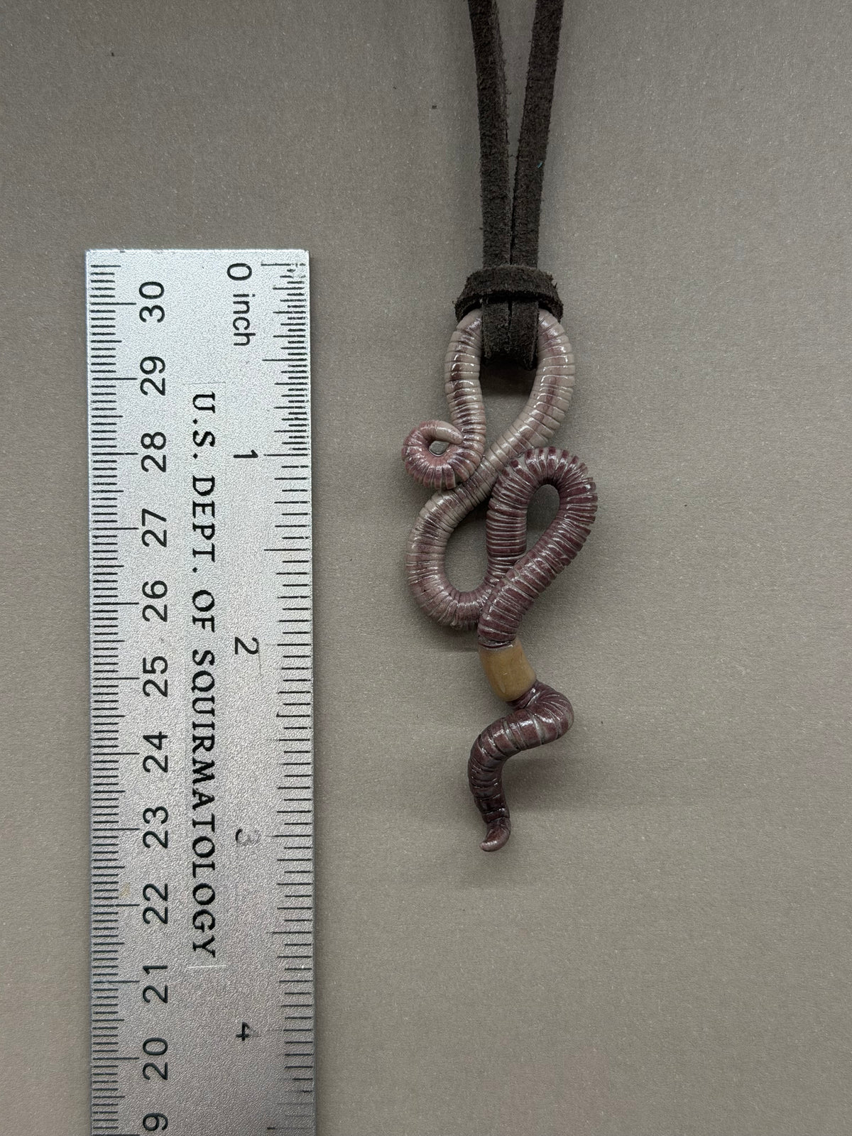 Petite Crawler Worm Pendant 10