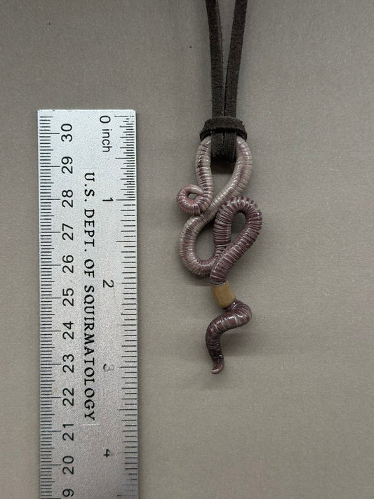 Petite Crawler Worm Pendant 10