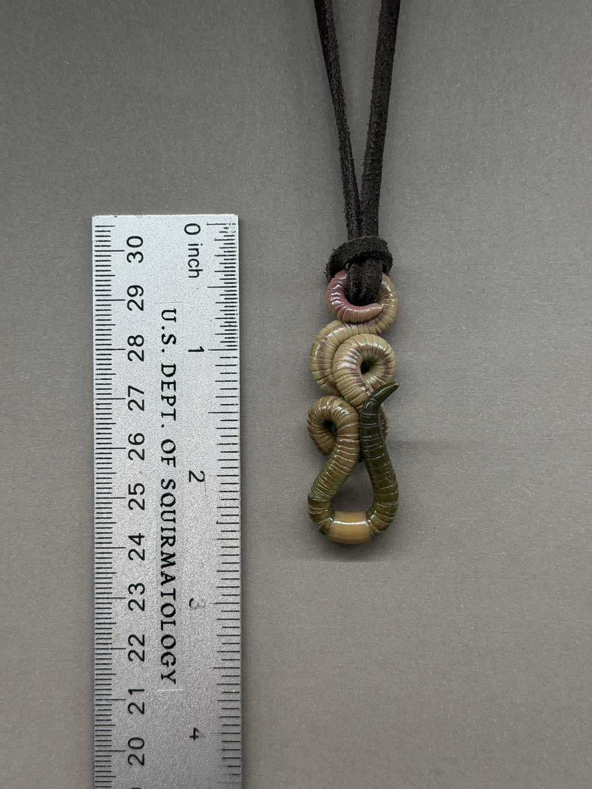 Petite Crawler Worm Pendant 11