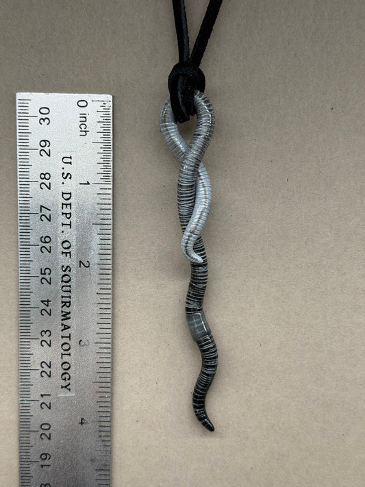 Petite Crawler Worm Pendant 5