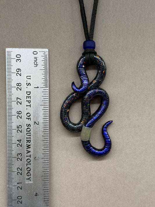 TITWOAK - Opal Worm Pendant 22