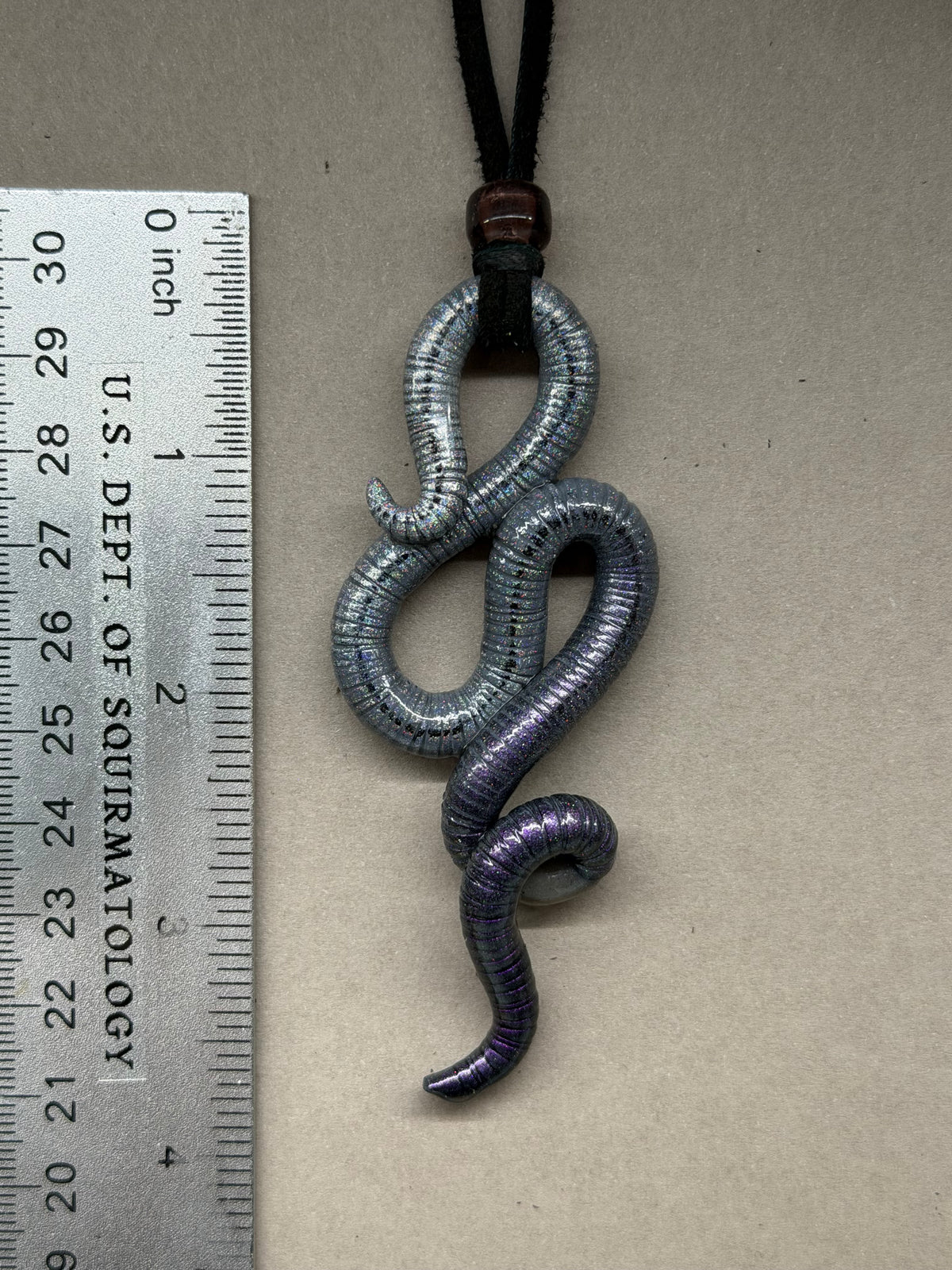 Sludge Judy - Holographic Worm Pendant 62