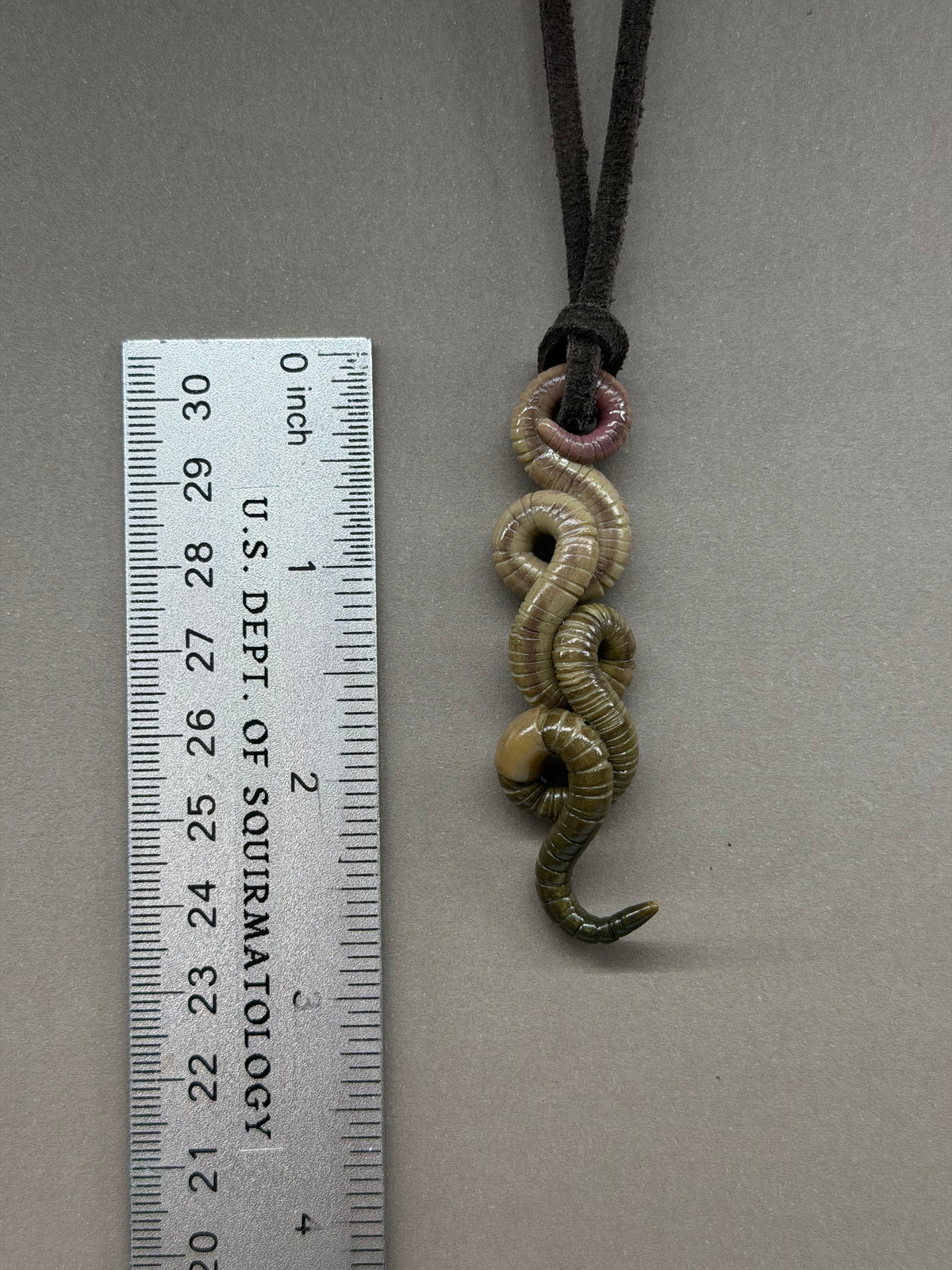 Petite Crawler Worm Pendant 4