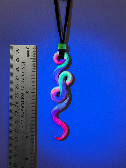 Wormona Ryder - Neon Worm Pendant 6