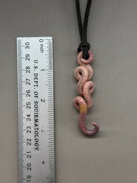 Petite Crawler Worm Pendant 30