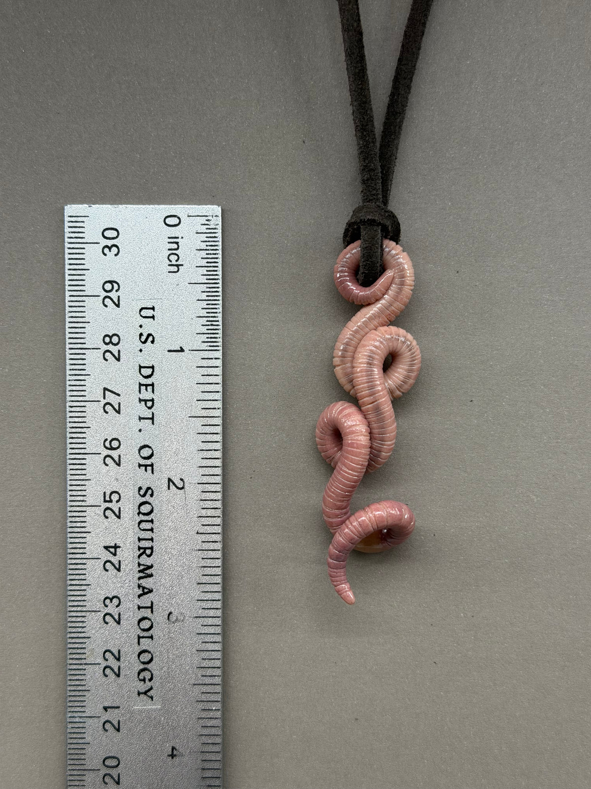 Petite Crawler Worm Pendant 27