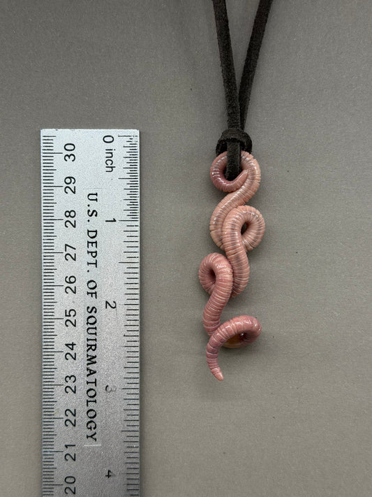 Petite Crawler Worm Pendant 27