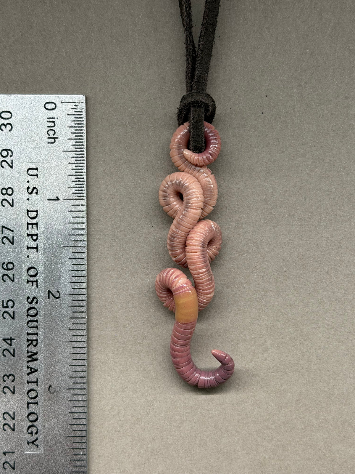 Petite Crawler Worm Pendant 25