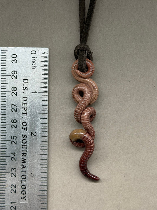 Petite Crawler Worm Pendant 11