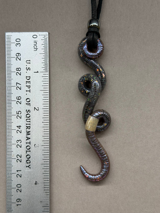 Sarah Connworm - Opal Worm Pendant 38