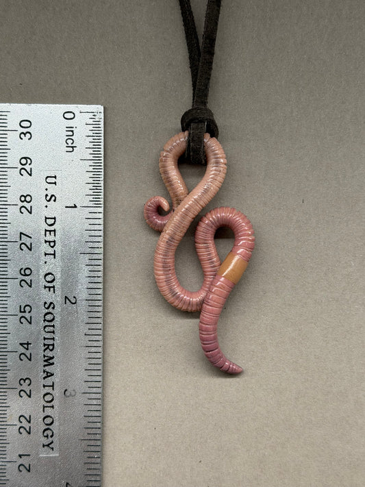 Petite Crawler Worm Pendant 19