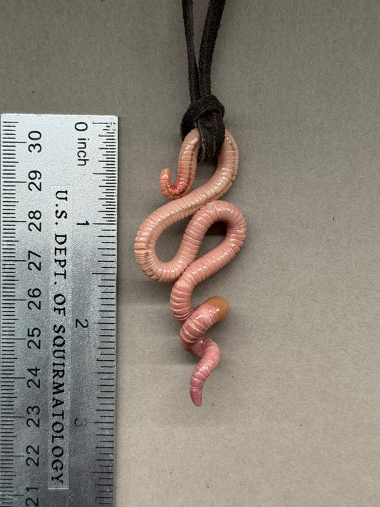 Petite Crawler Worm Pendant 12
