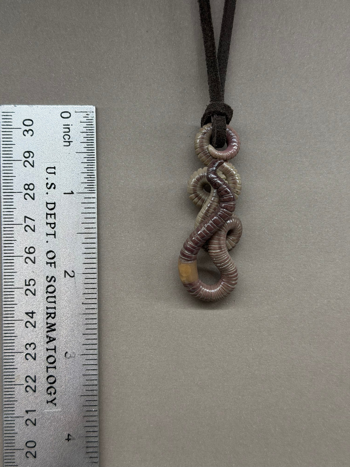 Petite Crawler Worm Pendant 13